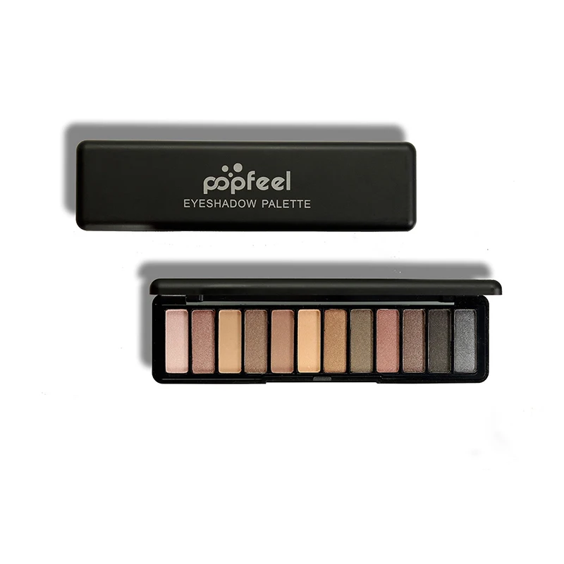 Popfeel 12 Цвет Shimmer Характер свечения Тени для век Палитры Макияж Косметика