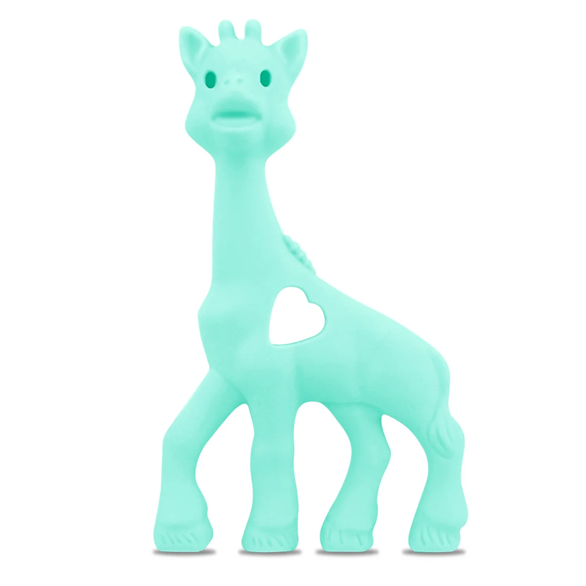 Giraffe TYRY. HU 1 шт пищевого силикона коала Прорезыватель бусины BPA бесплатно для ребенка прорезывание зубов подвеска с кулоном в виде фигурки енота кулон в форме жирафа пингвина игрушка - Цвет: Giraffe