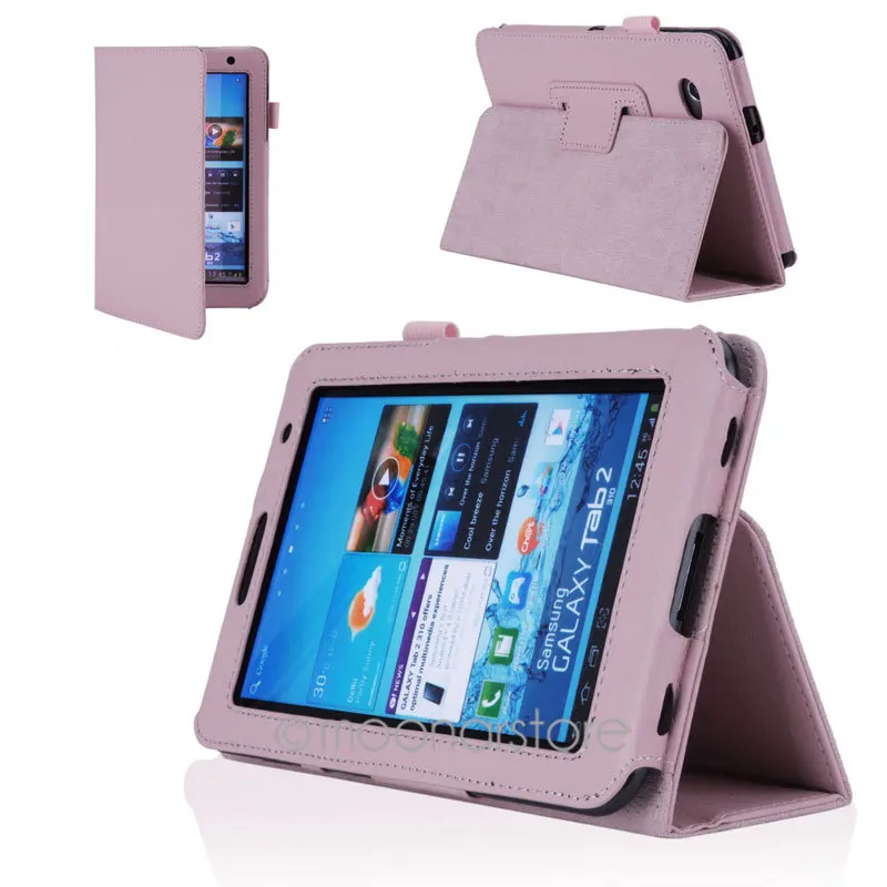 Чехол-книжка для Samsung Galaxy Tab 2 из искусственной кожи с подставкой стилусом и
