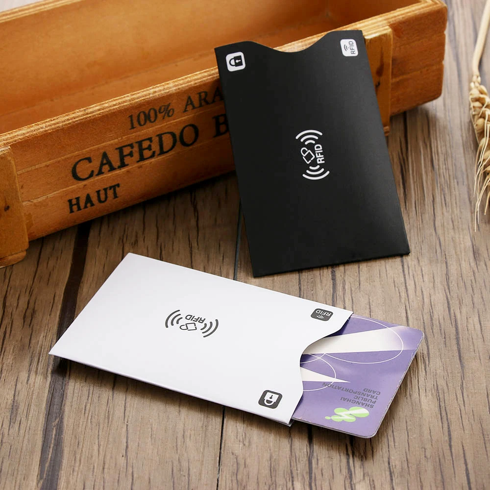 Держатель для карт с rfid блокировкой 1/2 шт. защитный чехол кошелек защитой от кражи