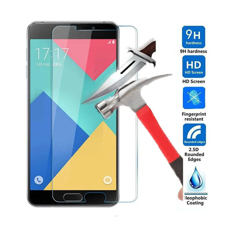 Закаленное стекло для Samsung Galaxy J1 J2 J3 J5 J7 A3 A5 A7 2016 Grand Prime S7 S6 S5 прозрачная защита