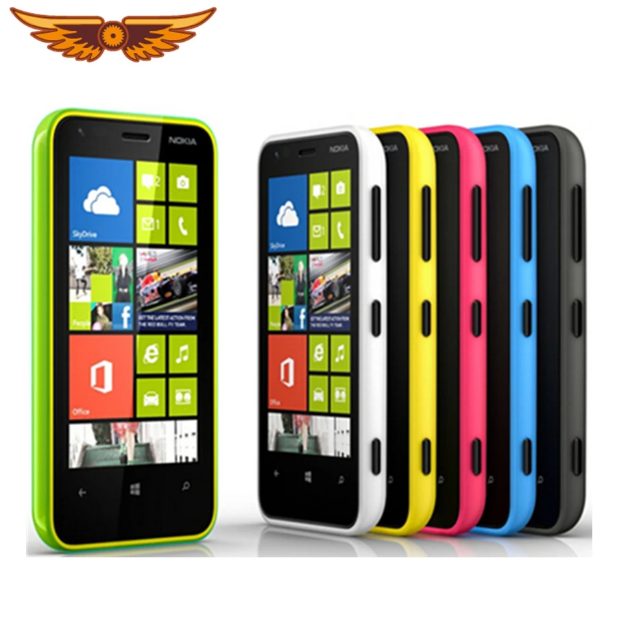 Оригинальный разблокированный сотовый телефон Nokia Lumia 620 Windows 8 двухъядерный 1 ГГц