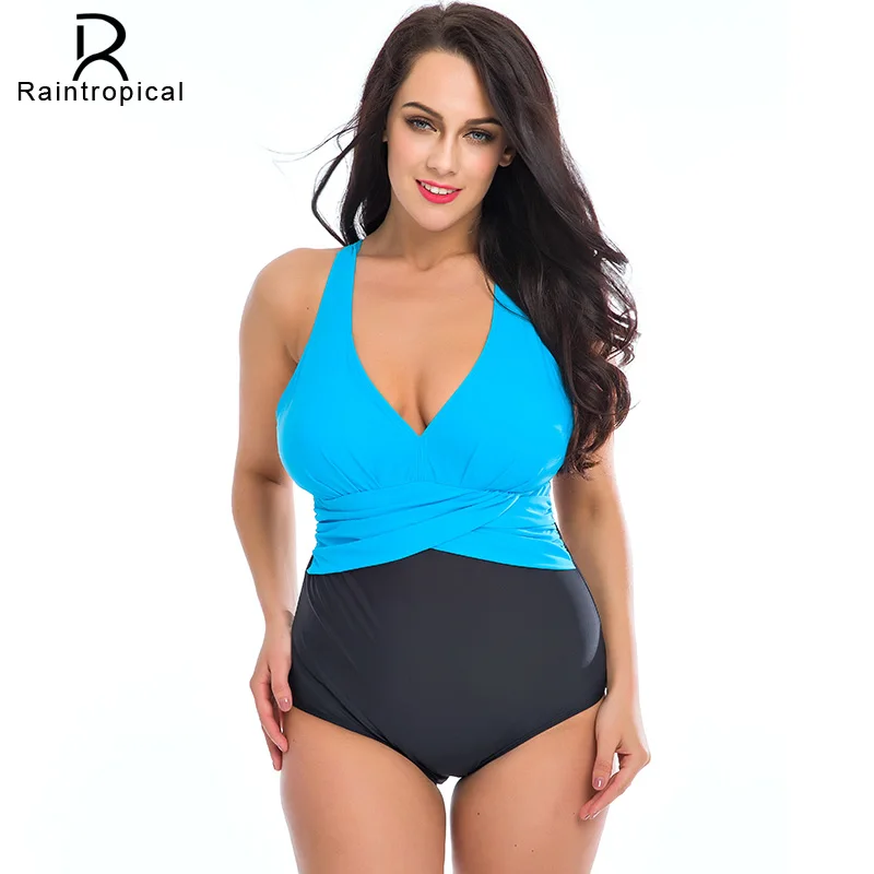 Женский купальный костюм в стиле ретро винтажный большого размера M ~ 4XL 2019|suit