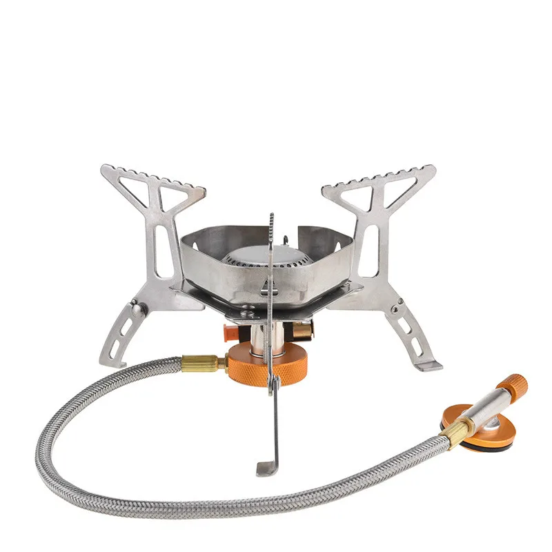 Новая походная головка печи наружная портативная ветрозащитная газовая горшка