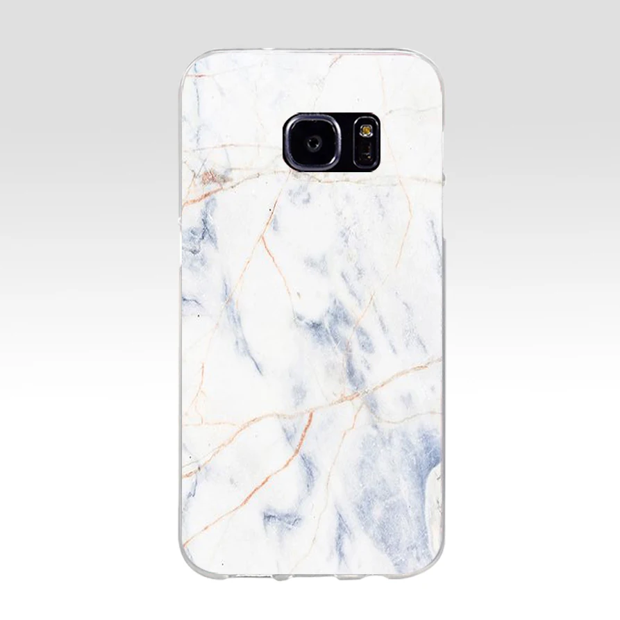 120AQ pink white blue marble Soft TPU Silicone Cover Case for samsung Galaxy s6 s6 s7 edge s8 s9 plus case - Цвет: 8