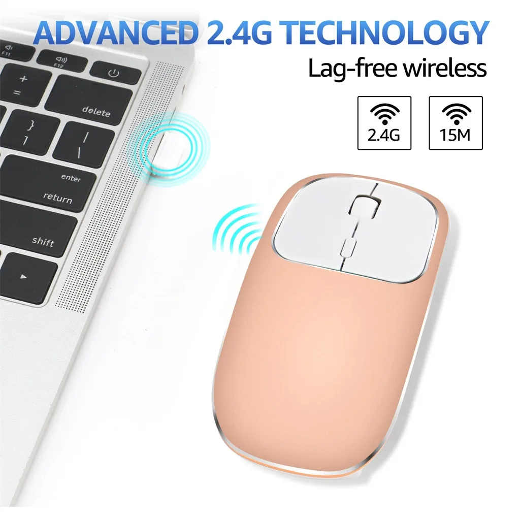 Мышь Raton Беспроводная тип-c Бесшумная USB перезаряжаемая оптическая геймерская компьютерная мышь для MacBook ноутбука ПК Sem Fio Inalambrico 19Feb1