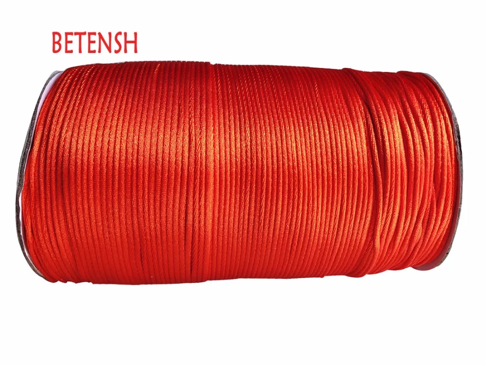 Нейлоновый шнур мандарина 2 мм ювелирные изделия аксессуары погремушка атласная
