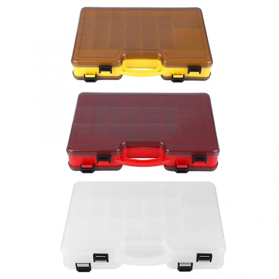 Двухсторонняя коробка для рыболовных снастей многокамерная приманки рыболовные