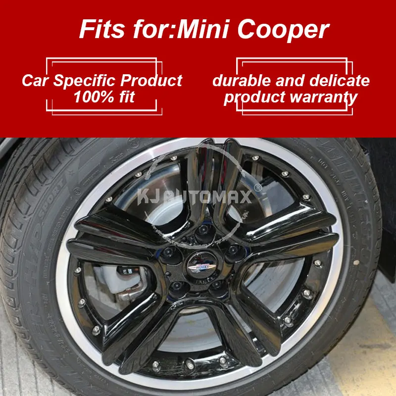 KJAUTOMAX for Mini Cooper F55 F56 F60 R55 R56 R60 rim logo sticker GreyJack UnionJack Mini