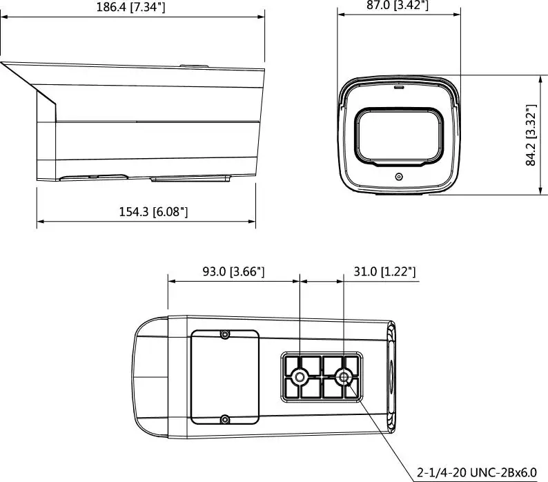 Dahua IP камера 6MP IPC-HFW4631H-ZSA 2,7~ 13,5 мм обновленная версия IPC-HFW4431R-Z со встроенным микрофоном слот для sd-карты PoE