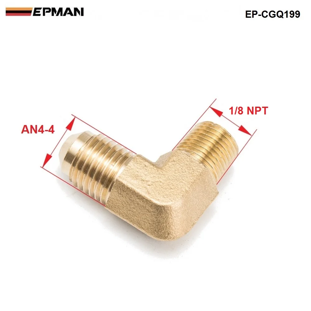 1/8 NPT к AN4 4 кованый латунный фитинг 90 градусов для турбо масла адаптер тормоза| |