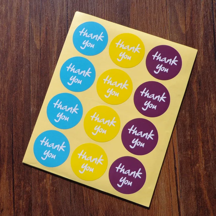 120 шт. самоклеящиеся круглые наклейки для выпечки|Канцелярские наклейки| |