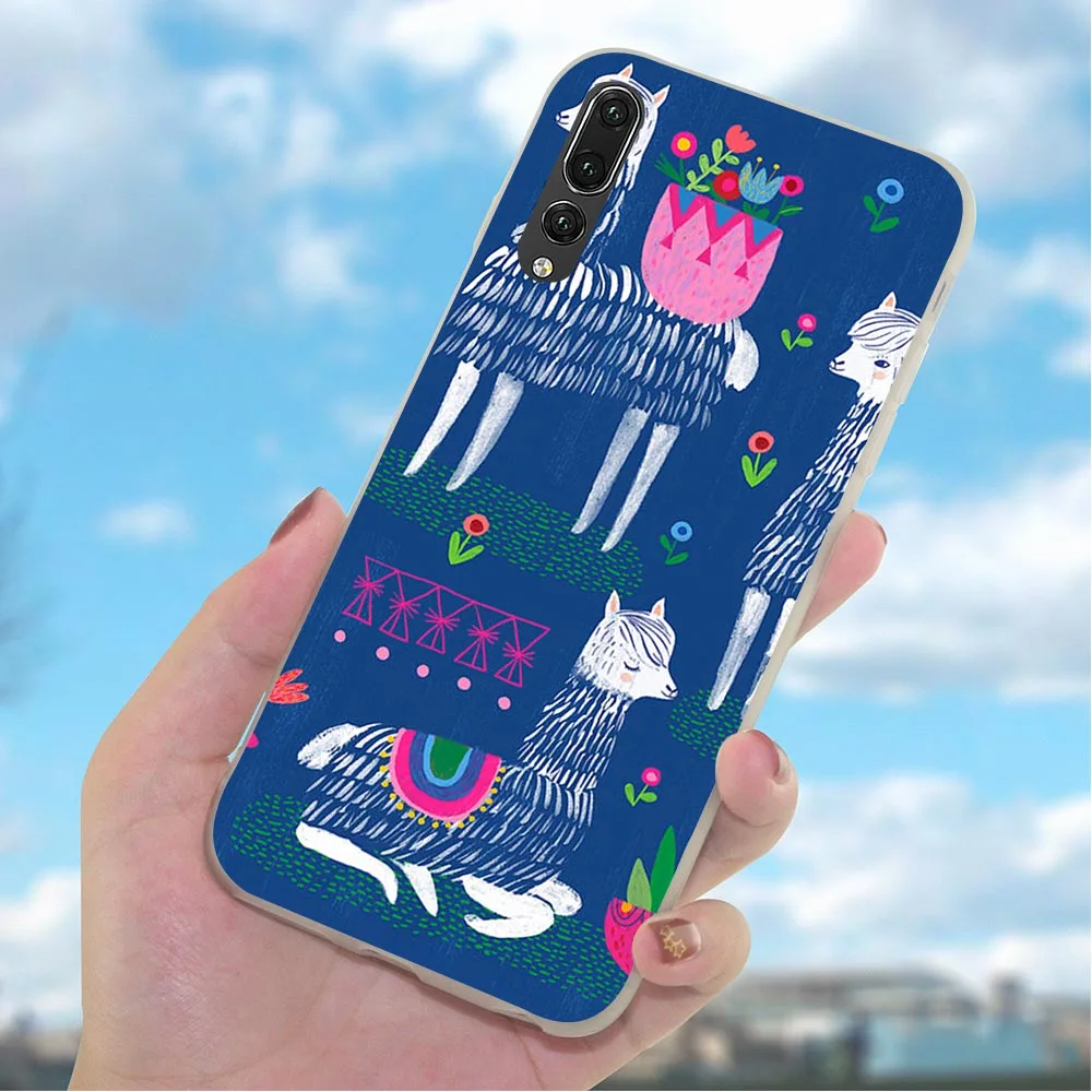 Soft TPU Alpaca Phone Cover for Huawei Honor 6A Case 10 8 9 Lite 7A Pro 7X 7C Y6 Prime Nova 3 3i Shockproof | Мобильные телефоны и