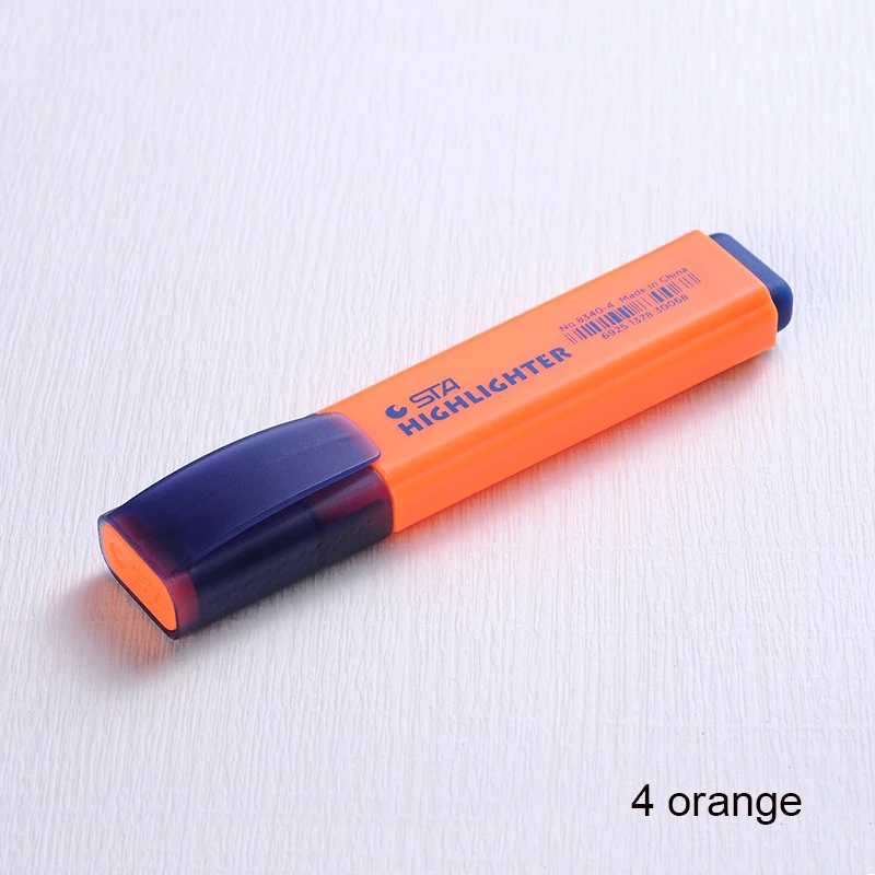 4 orange 8 цветов одиночные кавайные маркеры безопасные нетоксичные маркеры цветные ручки канцелярские принадлежности для студентов офисные школьные принадлежности - Цвет: 4 orange