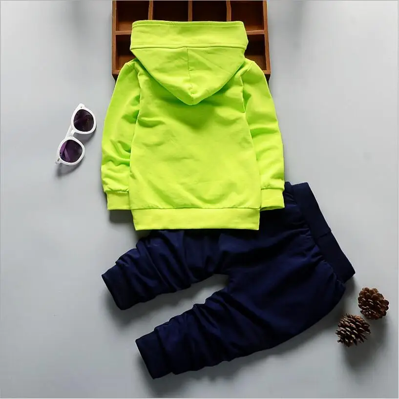 Toddler Tracksuit 2018 Autumn Baby Clothing Sets Children Boys Fashion Brand Clothes Kids Hooded T-shirt And Pants 2 Pcs Suits |