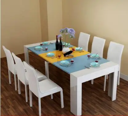 Стрейч таблице. Сложите обеденный стол и стулья - Цвет: 1Table   6 chair