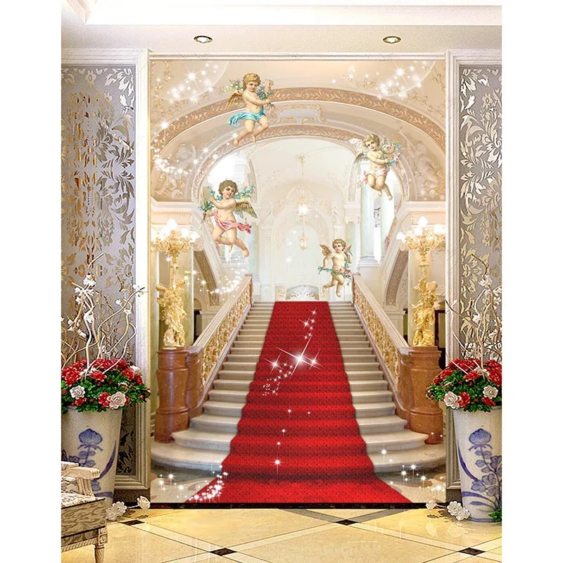 Высококачественный европейский стиль 3D ангелы Дворцовая роспись обои спальня