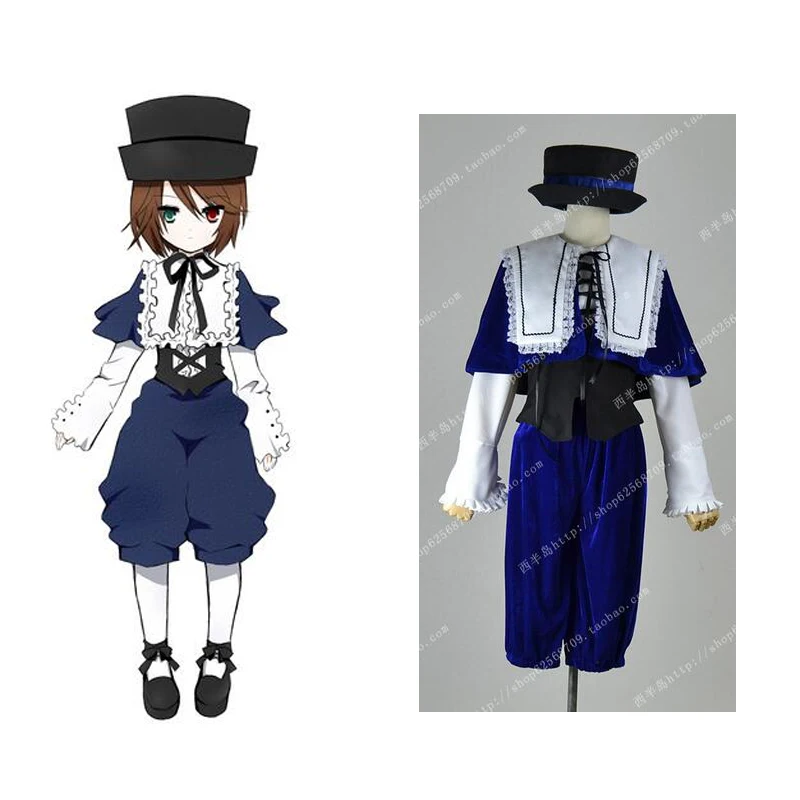 2012 Новые Дешевые Косплэй костюм оптом и в розницу стиле Rozen Maiden Souseiseki Lapislazuli