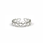 Индивидуальное Ретро винтажное сердечко серебряного цвета кольца для женщин обручальные ювелирные изделия кольца для крупных пальцев Anillos