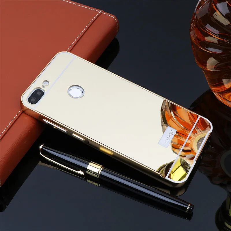 Роскошный зеркальный чехол чехлы для Huawei Honor 9 lite телефонов жесткий пластиковый в