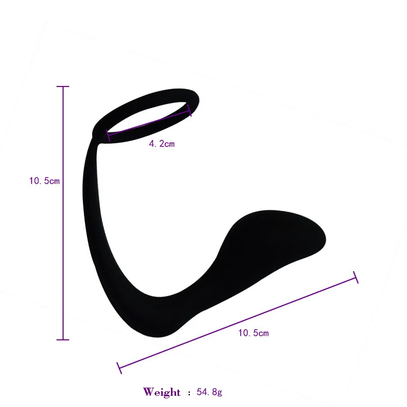 Забавная силиконовая P Spot сексуальная игрушка Анальная пробка мужское гибкое