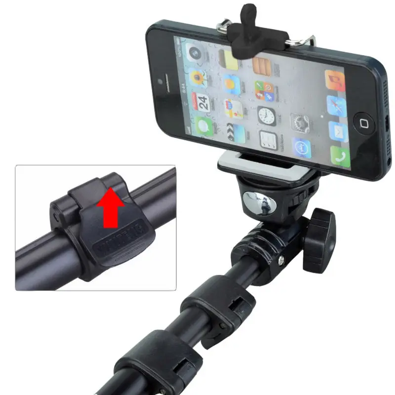 Yunteng yt 188 палка для селфи монопод Штатив Адаптер с зажимом держатель iPhone 6 S Samsung HTC