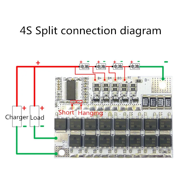 Защитная печатная плата 3S 100A BMS устройство для защиты литий ионных тройных