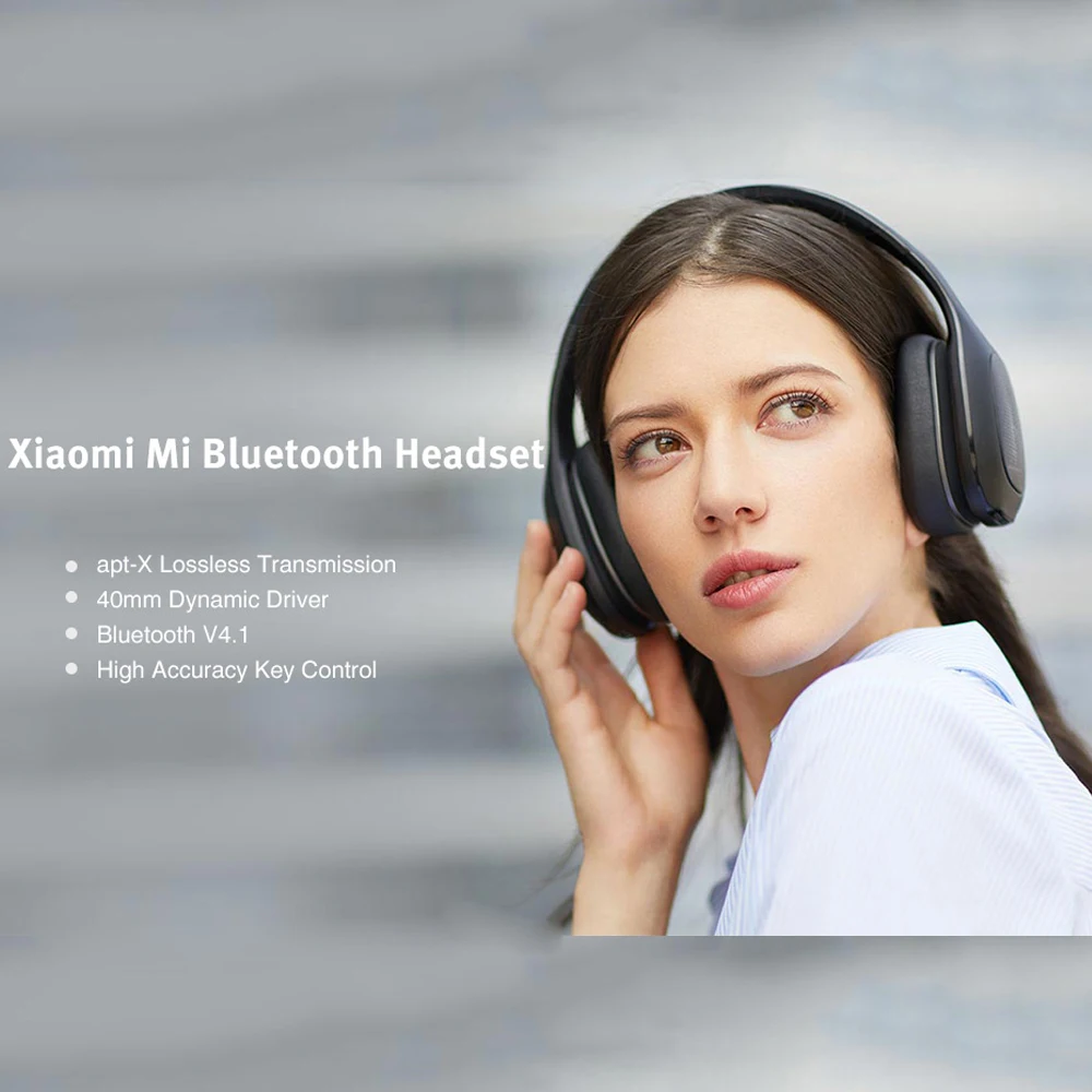 Оригинальные беспроводные наушники Xiaomi, Bluetooth Наушники V4.1, Поддержка Aptx, 40 мм, динамический привод, складная игровая гарнитура