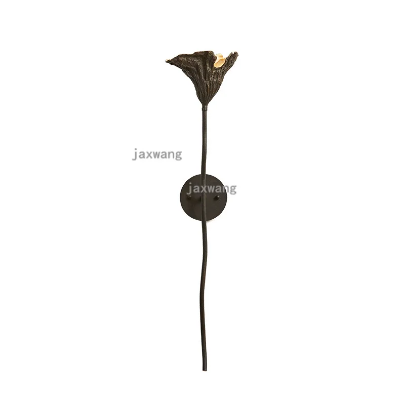 Vintage Led Wall Light Living Room Creative Withered Lotus Wandlamp Industrieel Nordic Design Bedroom Loft Lights for Home | Лампы и