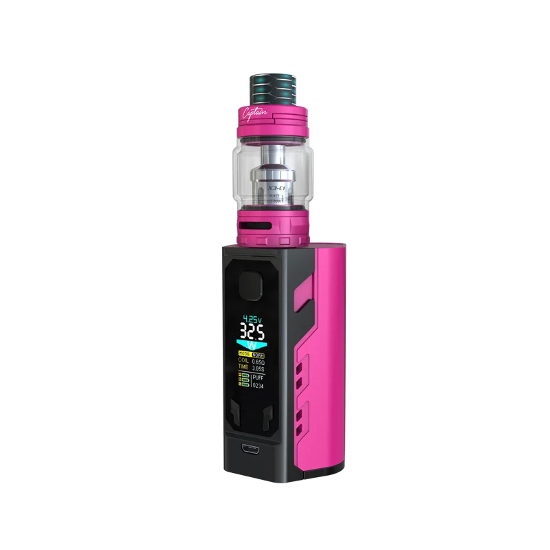 IJOY/Капитан X3 комплект 324 Вт Vape с 8 мл капитан Subohm бак C1 C3 катушки 3 радость 20700
