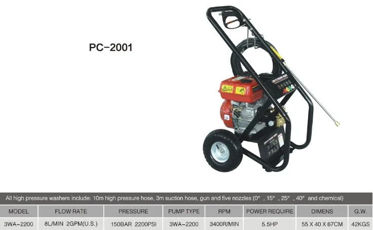 Насос для мойки бензинового двигателя полностью медный Плунжер высокого