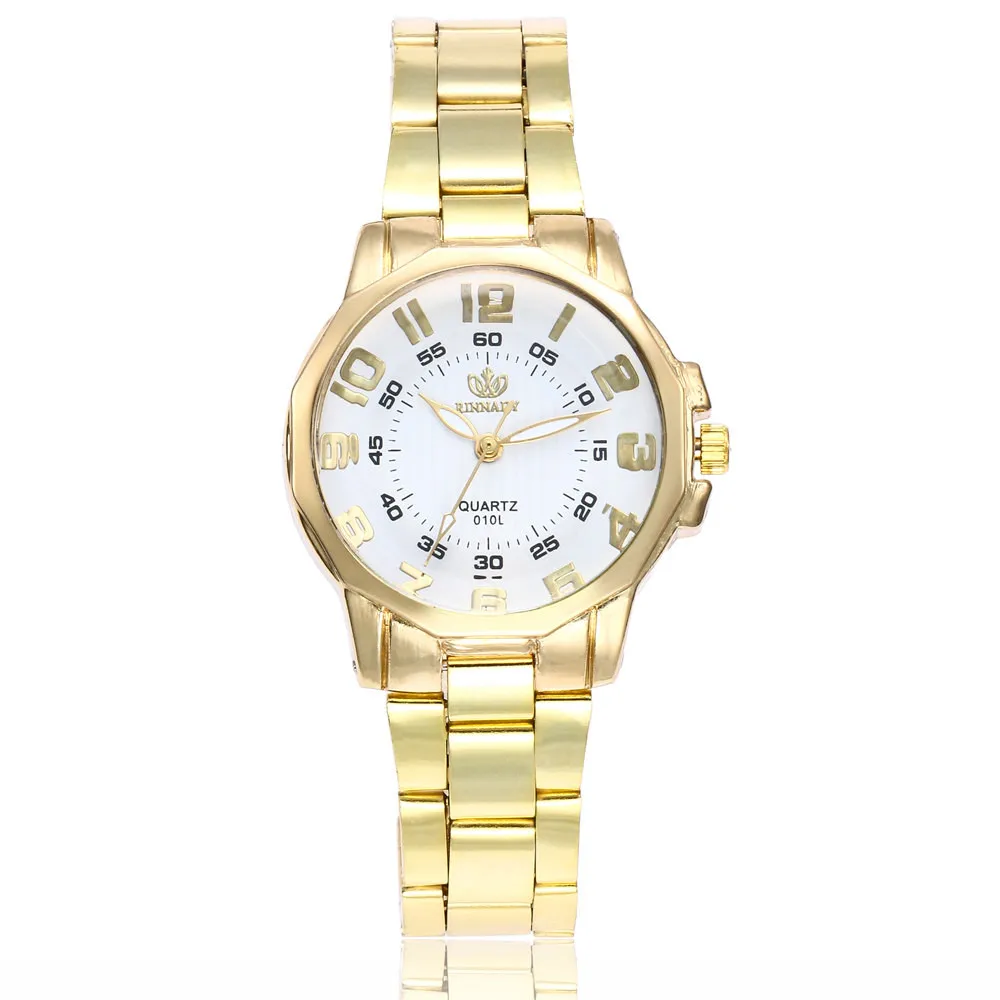 Женские часы женские модные аналоговые кварцевые из нержавеющей стали Круглые