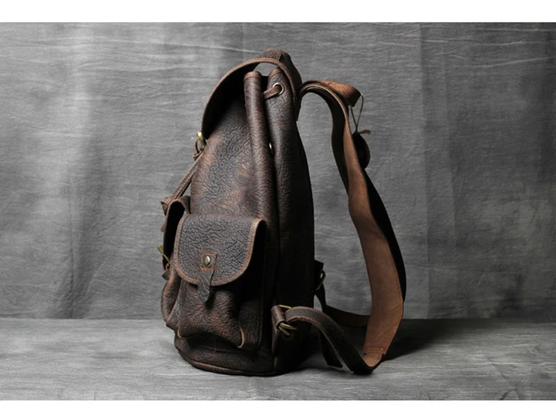 AETOO Mad Horse Leather large capacity double shoulder bag male imported head cowhide handmade leather travel Bag