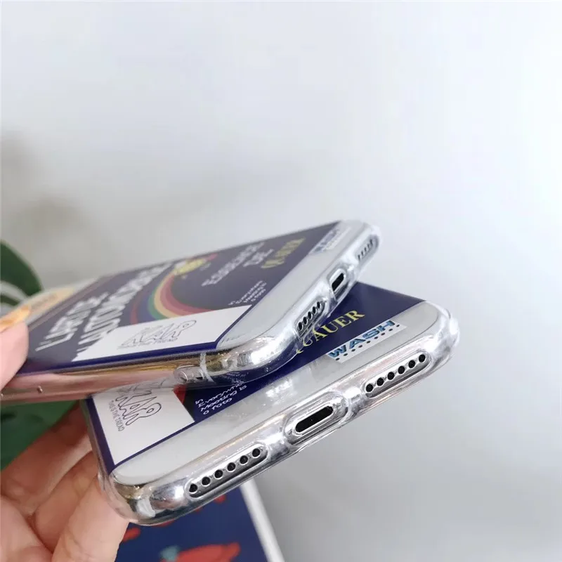 INS Корея супер огонь lisa телефон чехол для iphone Xs MAX XR X 6 6s 7 8 плюс ярлык Радуга улыбка