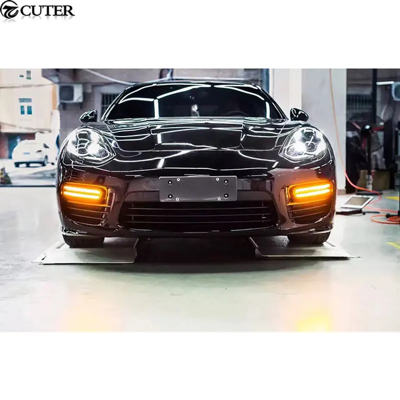Полипропиленовый Комплект переднего бампера для кузова автомобиля Porsche panamera turbo