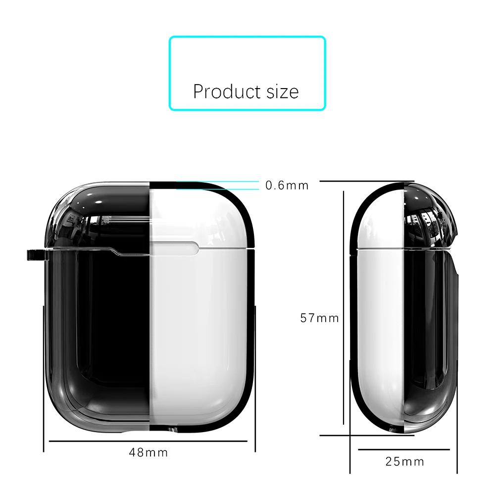 Чехол для наушников, чехол для airpods, TPU покрытие, яркий мягкий дизайн, чехол для apple, аксессуары для наушников, электрическая цепь