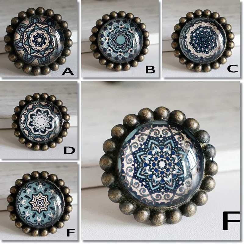 Европейская ручка из хрустального стекла с одним отверстием винтажные Ретро