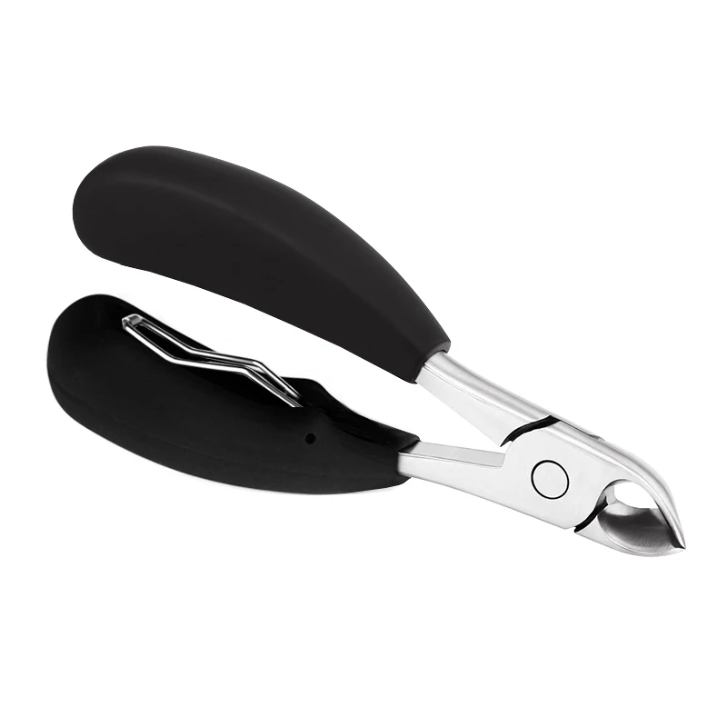 

Black Foot Cuticle Scissors Pliers Feet Care Toe Nail Clippers Trimmer Cutters Paronychia Nippers Manicure Remover Tool NT117