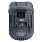 Адаптер для батарей Milwaukee, Makita, полный переход с 20 на 18 В, DM18M, для батарей BL1830, BL1850, Li-Ion