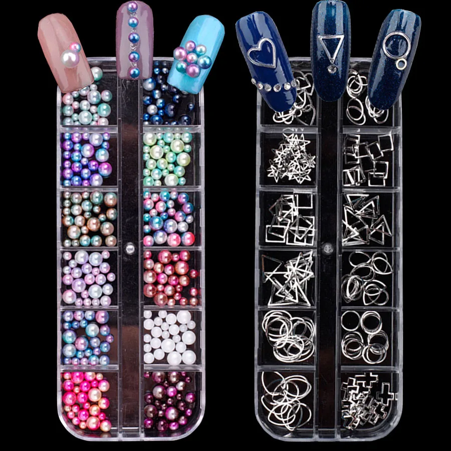 Bittb пилочки для ногтей художественное украшение стразы цветные жемчужные шарики