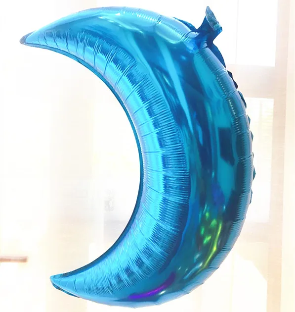 28 дюймов День рождения Большой Луны StarBalloons серебро Фольга украшения Дети