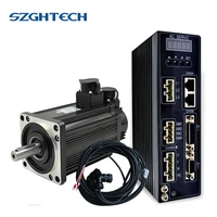 new series servo 1200w4nm3000rpm ac servo motor driver and cables system 220v 1 2kw servo kit for cnc