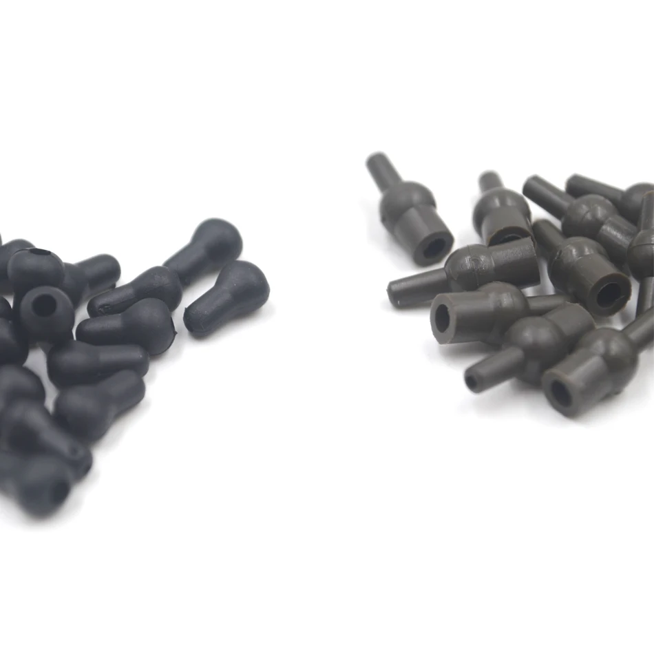 MNFT 100 шт. муфта для ловли карпа и Поворотный соединитель резиновые бусины в форме