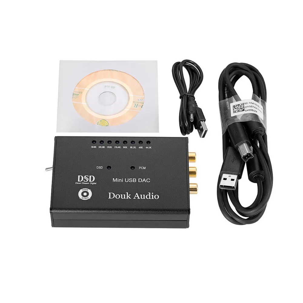 Douk аудио мини DSD1796+ XMOS-U8 384 K/32 бит USB DAC аудио декодер HiFi усилитель