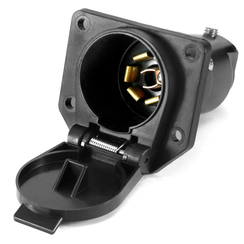 Tirol 7Pin TrailerSocket 7-ходовой круглый разъем прицепа штепсельная вилка RV гнездовой