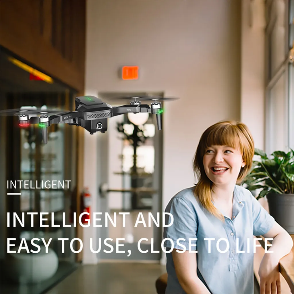 VISUO ZEN K1 Dron gps 5G Wifi FPV 4K 720P двойная камера бесщеточный складной RTF RC вертолет профессиональные Дроны с камерой HD
