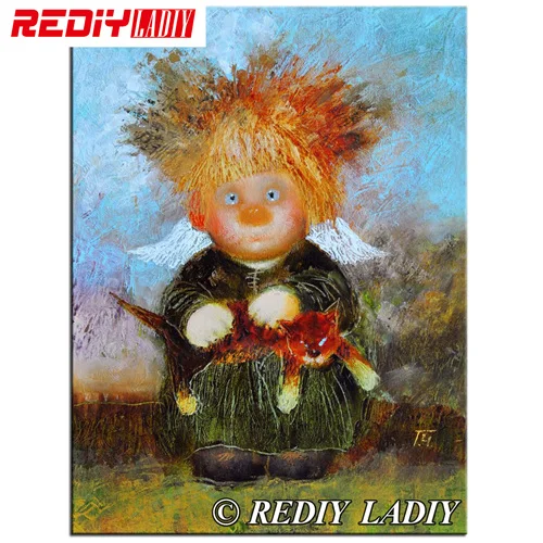 RF79003 REDIY LADIY мозаичный узор полная квадратная Алмазная Вышивка темно-синий мальчик алмазная живопись наборы вышивки крестиком Ангел Стразы живопись - Цвет: RF79003