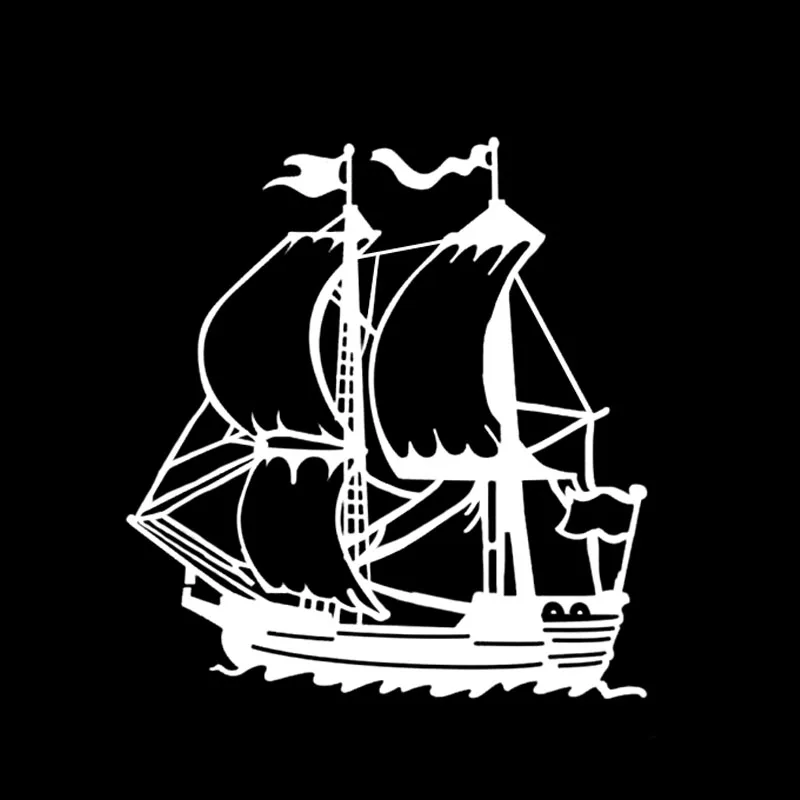 QYPF 14.6*15.8CM Coolest Dragon Ship Sport Graphic Decor Car Styling Sticker Extreme Movement Silhouette Vinyl C16-1098 | Автомобили и