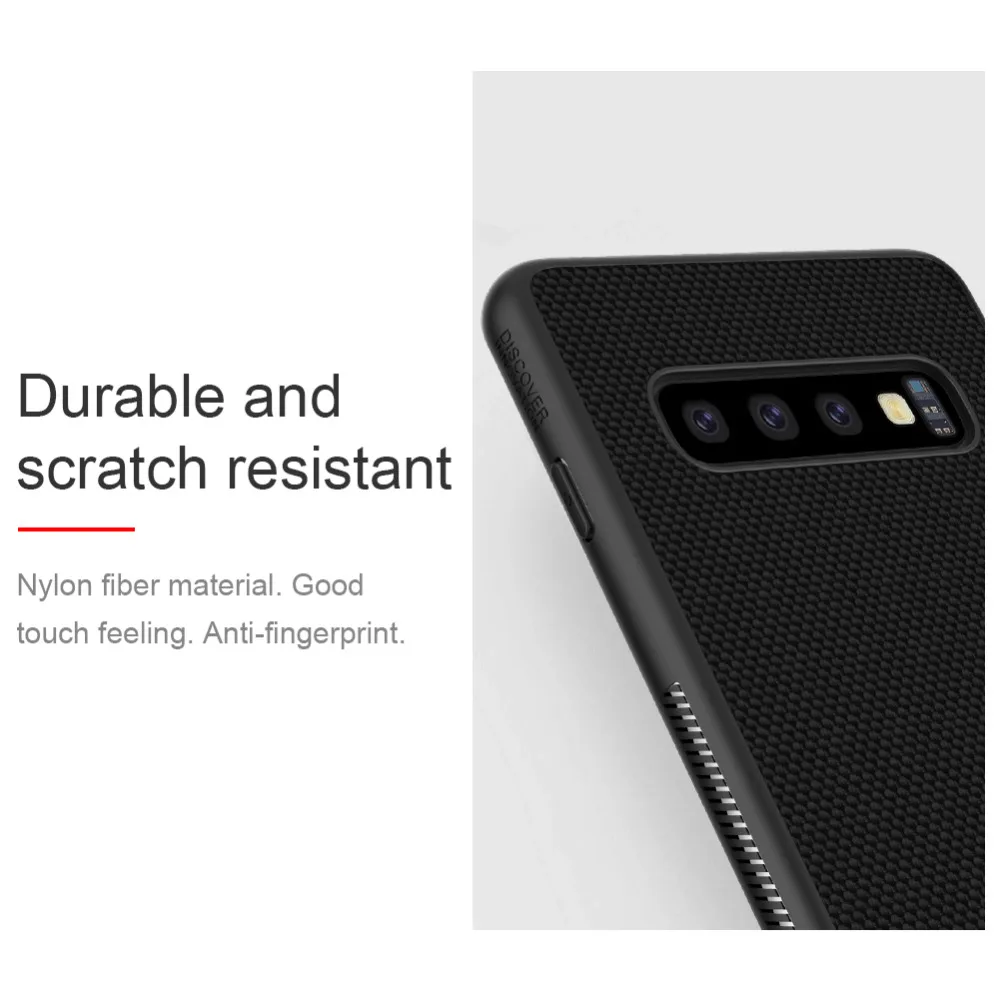 case for Samsung Galaxy S10 /S10 Plus NILLKIN Textured Nylon fiber back cover For samsung s10 phone non-slip | Мобильные телефоны и