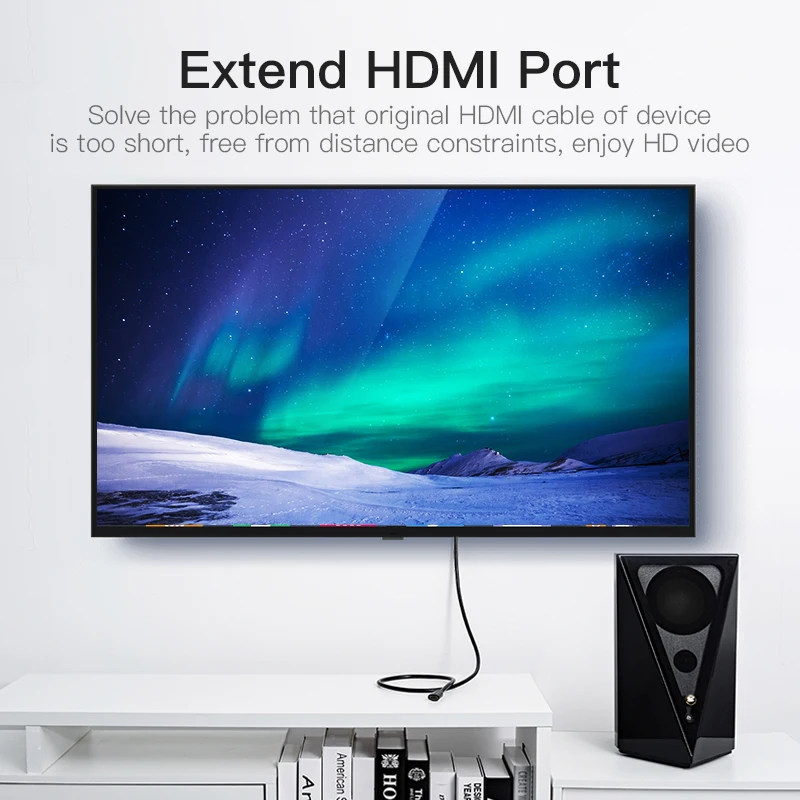 Vention HDMI удлинитель мужчин и женщин 1 м / 2 3 5 жк hdmi 4 К 3D 1.4 В микро расширенный кабель